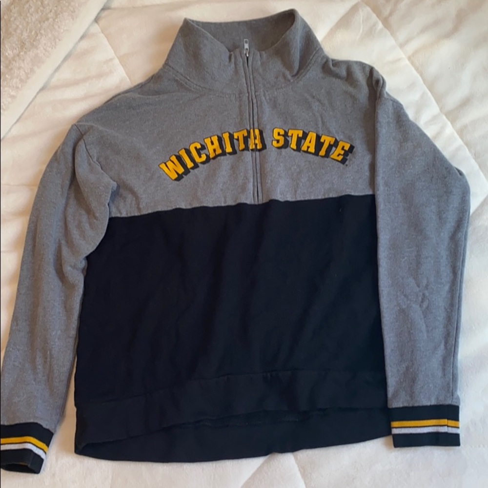 PINK Wichita State quarter zip pullover